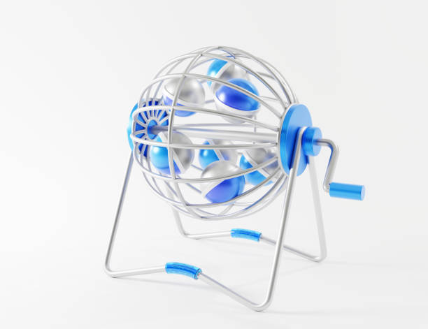 3d rendering icon of lottery ball and leisure games