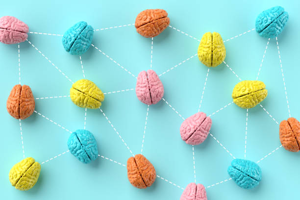 istock Teamwork and network of ideas. Exchange of ideas, brainstorming and collaboration. 2154818468
