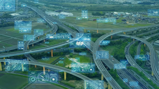 istock Transportation and technology concept. ITS (Intelligent Transport Systems). Mobility as a service. 2154822275