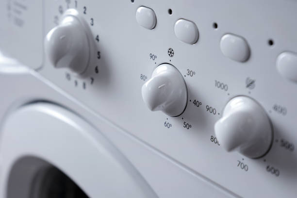 istock Close-up of the control panel of a washing machine. 2154823197
