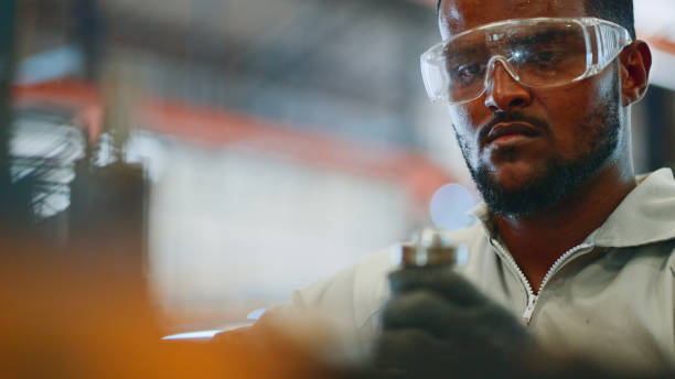 istock Tired and hot working in a factory. 2154824365