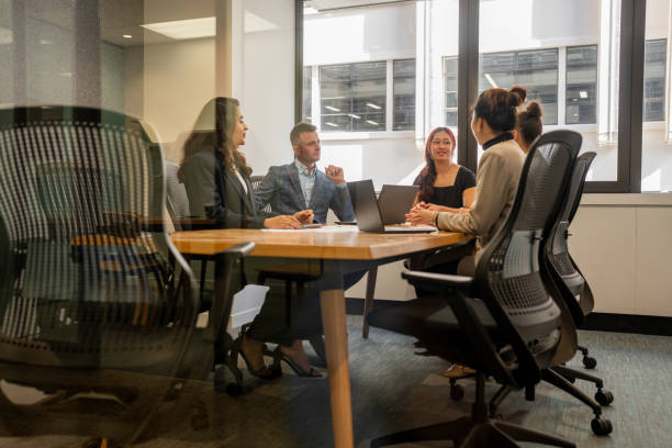 istock Business People In Office Meeting 2154826657