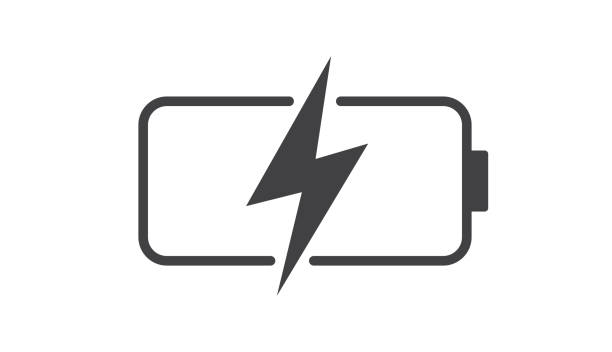 ilustraciones, imágenes clip art, dibujos animados e iconos de stock de icono de batería de carga rápida. carga de la energía de la batería. ilustración vectorial. - cargar