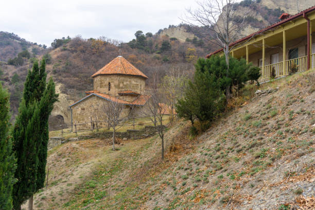 istock Church and monks' residence. Shio-mgvime monastery. 2154835215