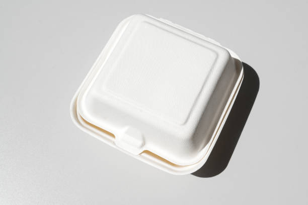 White cardboard box for bento cake to take away, highlighted on a white background A closed white cardboard box for a bento cake to take away, highlighted on a white background. Disposable Food Packaging box, container cake models stock pictures, royalty-free photos & images