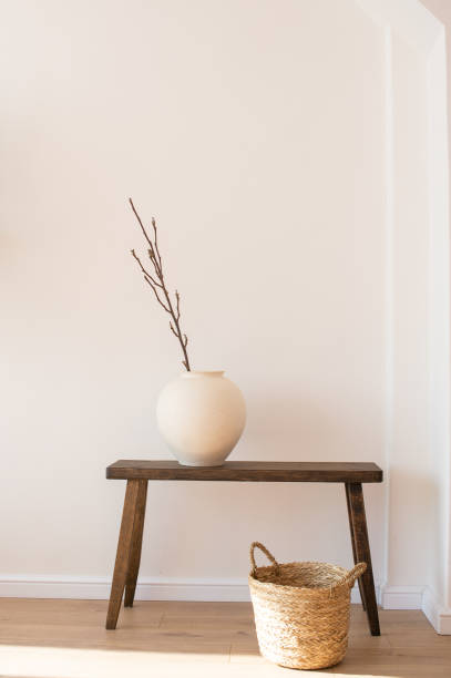istock Serene Indoor Plant and Bench 2154838051