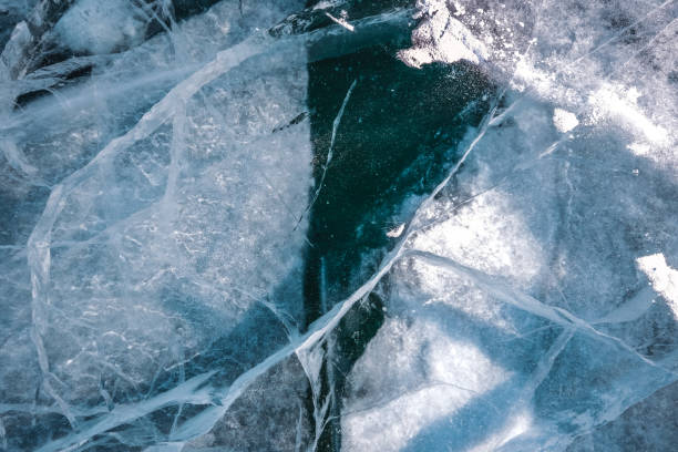 istock Cracks and bubbles in the ice of Lake Baikal 2154840119