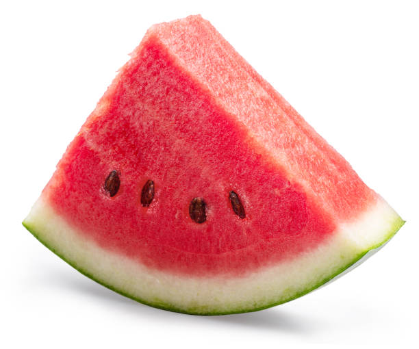 istock Water melon slices isolated on white background. File contains clipping path. 2154841319