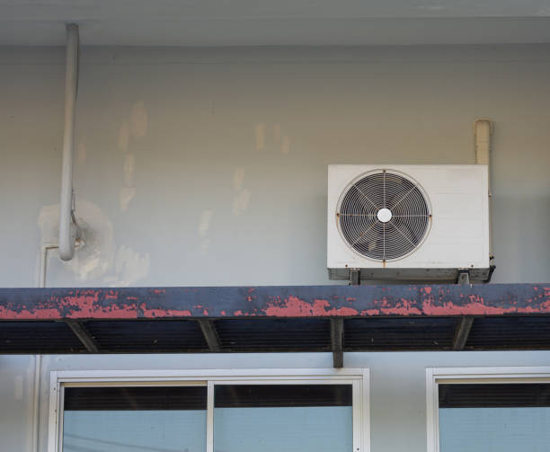 istock Air conditioning system installed outside the building or office 2154846407