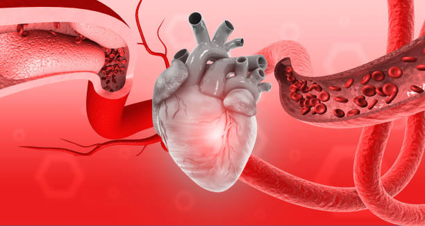 istock Human heart with cholesterol blocked artery 2154850942