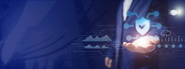 istock Business with technology. Concepts of surveillance and security scanning. 2154856300