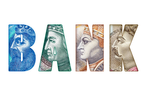 istock BANK Text Made of  Polish Banknotes Isolated 2154857811