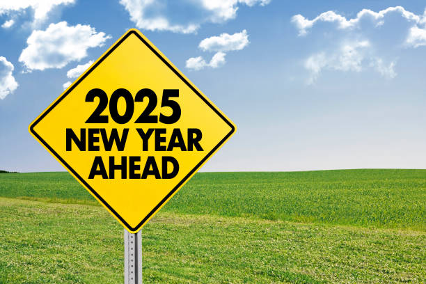 istock 2025 New Year Ahead Road Sign 2154859123