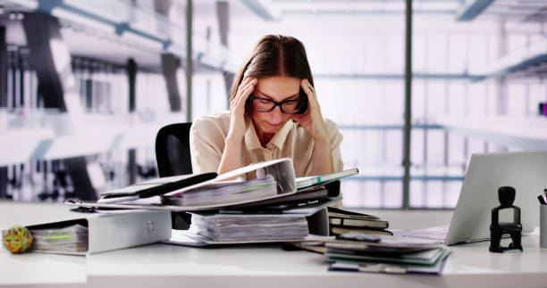 istock Team Leadership At Workplace. Leader Boss Stress 2154859743