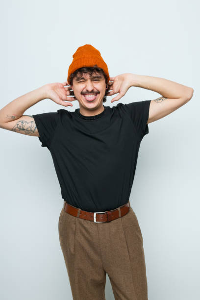 istock Portrait of playful young man 2154861414