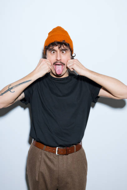 istock Portrait of playful young man 2154861454
