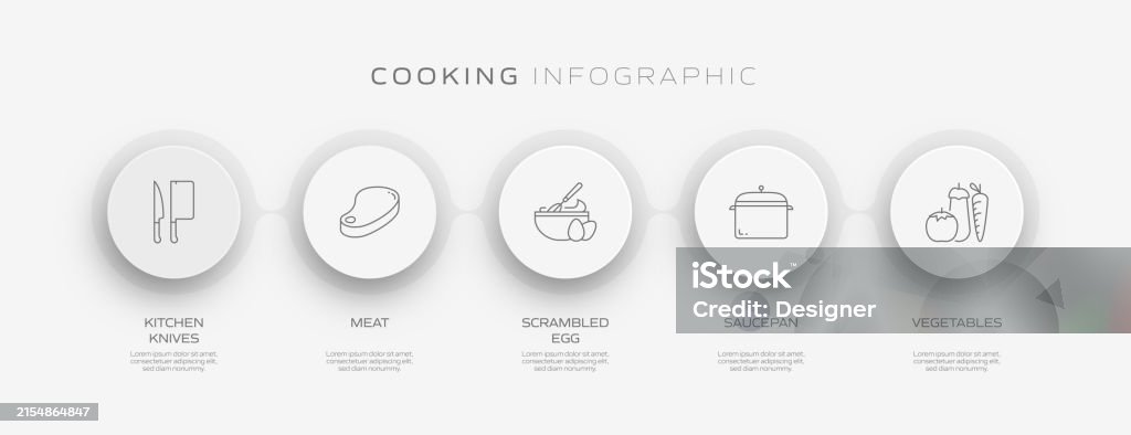 Cooking Related Process Infographic Template Process Timeline Chart ...