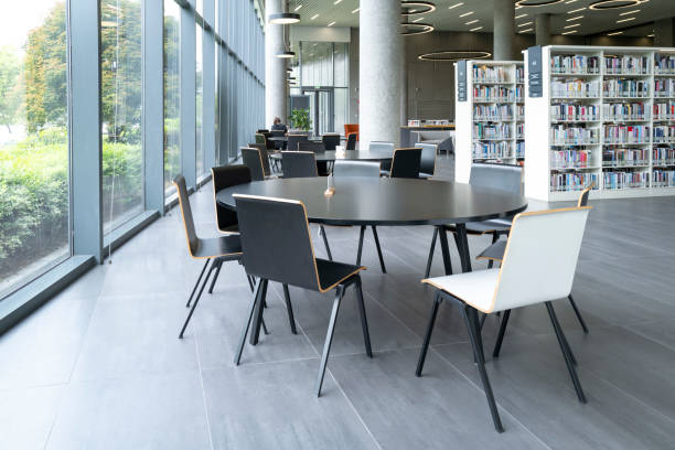 istock Sofas in the public leisure area in the library 2154870127