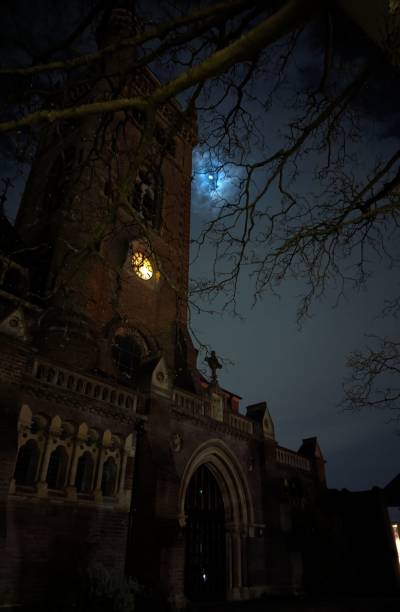 Old church, mystical photography