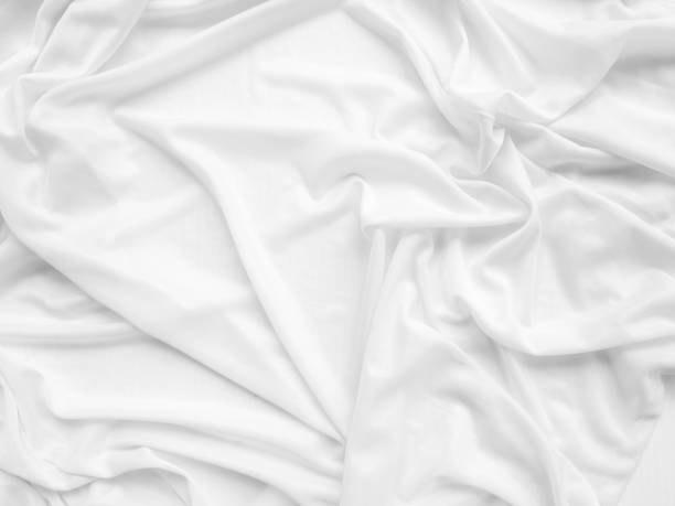 istock Fabric White Cloth Cotton Background Sheet Silk Material Texture Satin Pattern Fashion Abstract Shape Space natural Beautiful Textile Luxury Ripples Wallpaper Smooth Vintage Canvas Ecology Wall. 2154879128