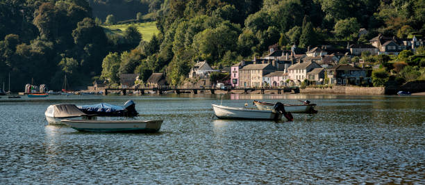 istock Boats on the River Dart at Dittisham, Devon, United Kingdom 2154880260