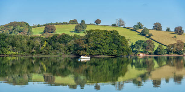 istock Rowing boat moored on the River Dart, Dittisham, Devon, United Kingdom 2154880396