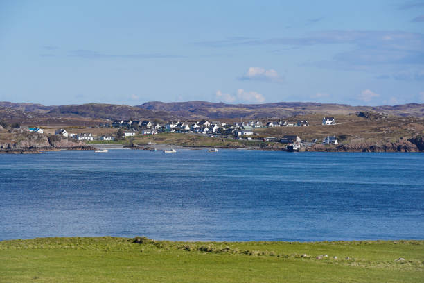 Scenic view of the Coral Beach in Scotland