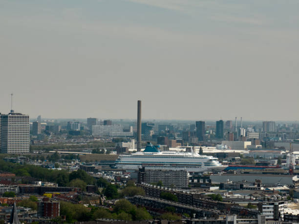 Drone view of Dutch cities