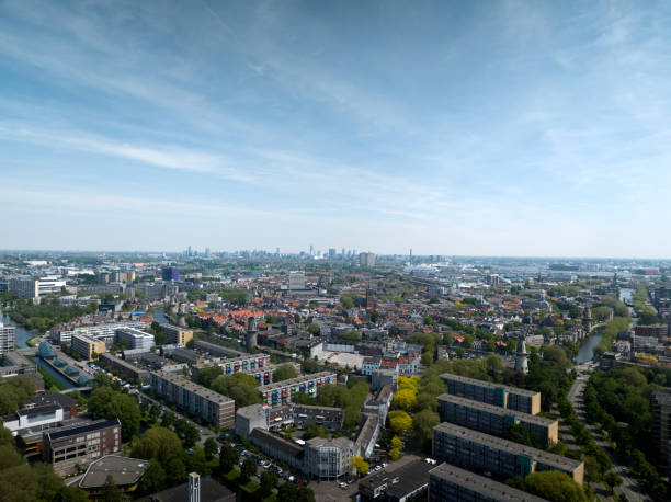 istock Drone view of Dutch cities 2154882320