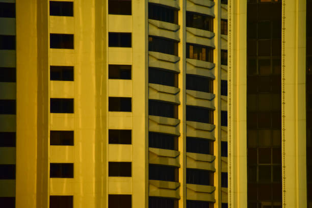 Windows of business building. Building abstract.  Building background.