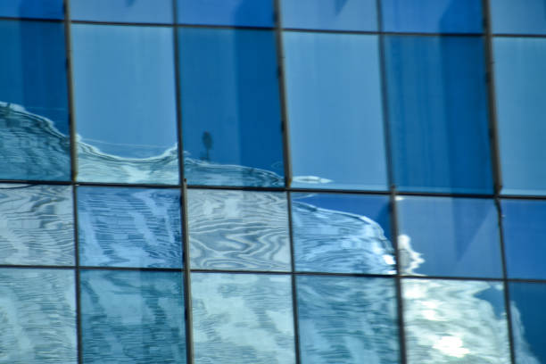 Windows of business building. Building abstract.  Building background.