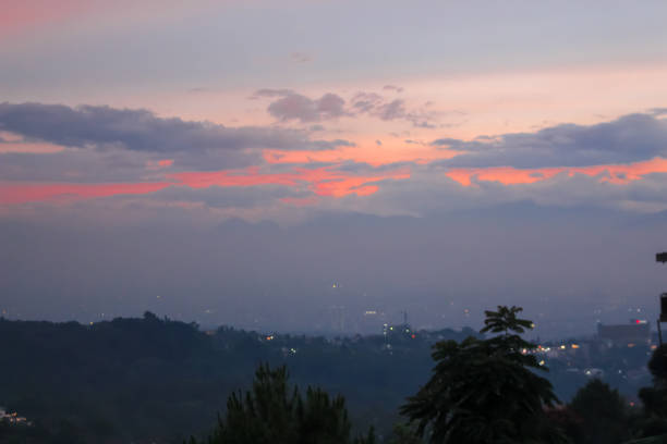 istock Colorful sunset sky with clouds in twilight time 2154884530