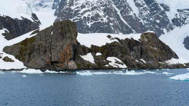 istock Antarctica mountains and sea. South Pole. On a sunny day 2154887640