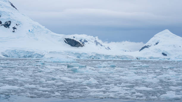istock Antarctica mountains and sea. South Pole. On a sunny day 2154888582