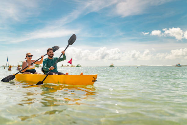 istock Tourists on kayak in Porto de Galinhas 2154893784