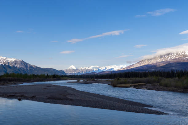 istock Pyramid and Patricia lakes 2154894582