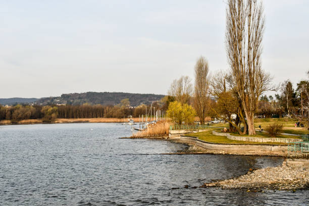 istock boat on the lake, photo as a background 2154895511
