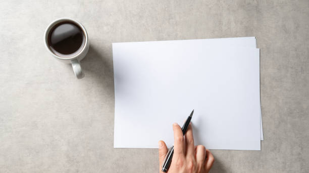 istock High angle view shot of blank paper 2154898643