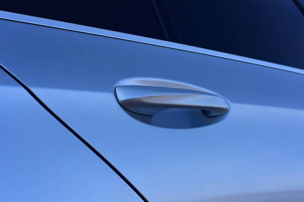 istock Handle on the passenger car door 2154902142