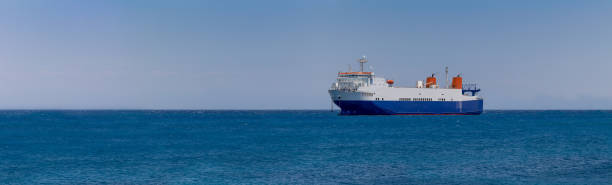 cargo ship in the middle of the sea