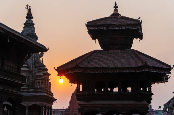 istock Sunset at Bhaktapur Durbar square in Kathmandu 2154904129