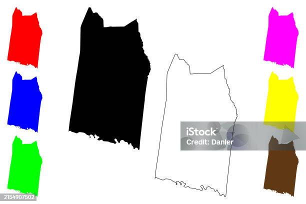 Toombs County Map Toombs County Georgia Map Vector Illustration Scribble Sketch Toombs ...
