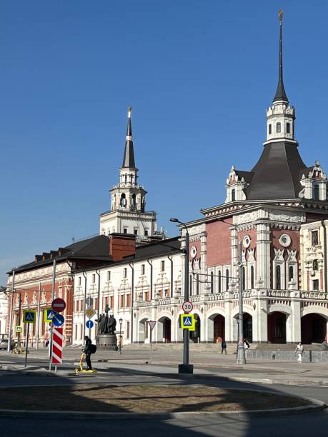 Moscow, Russia - March 31, 2024: Kazan Railway Station