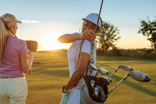 istock Female golfer choosing her golf club 2154914598