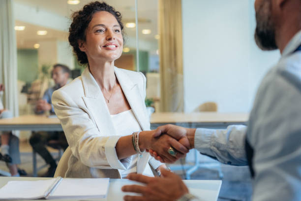 istock Handshake for the new agreement 2154917247
