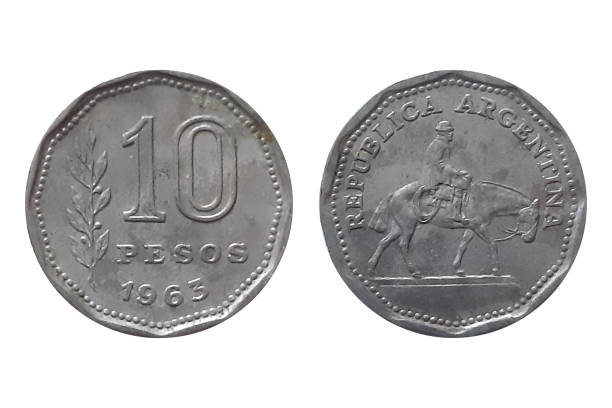 istock 10 Pesos 1963 on white background 2154922301