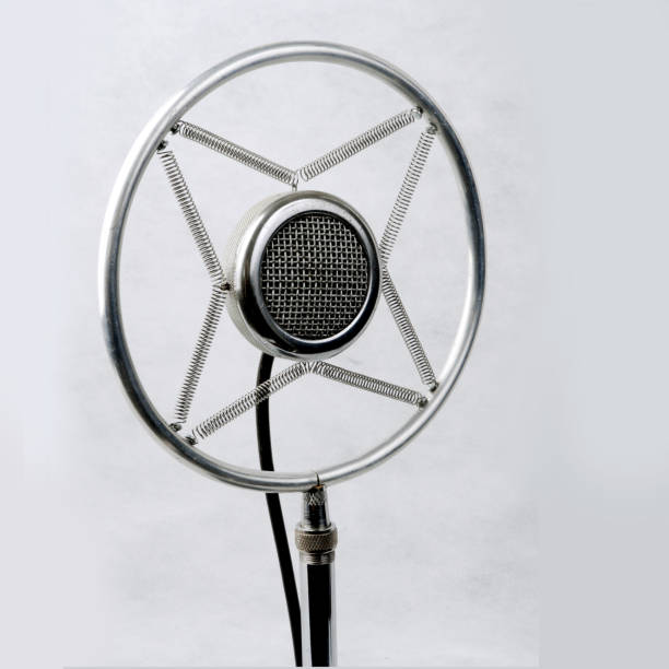 istock Broadcarting stand microphone from the 1930s. 2154922321