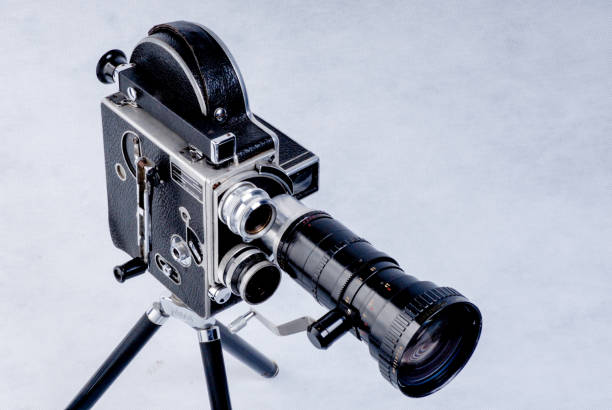 istock 16mm camcorder with 3 lenses on the turret. 2154922330