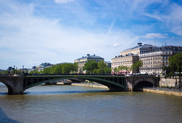 Paris, France: The Pont Neuf Over the River Seine. This is one of the oldest bridges in Paris, started in 1578.