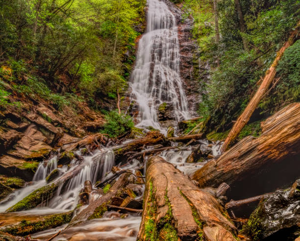 istock Majestic Mingo Falls: A Spectacular Cascade in the Smoky Mountains 2154929854